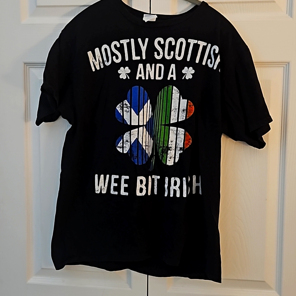 Mens scottish irish tshirt
